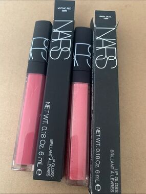 NARS Lip Gloss Duo — Mythic Red & Baby Doll Pink